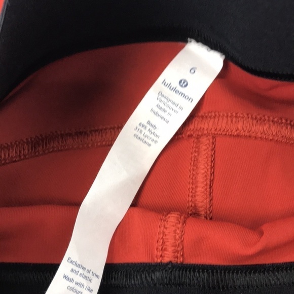 Lululemon Box It Out Tight Bonfire / Black - Picture 2 of 5